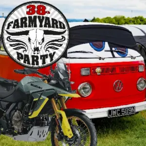 Farmyard party camper pass button