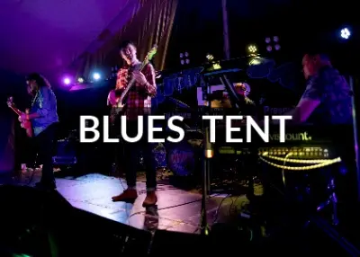 The blues marquee stage