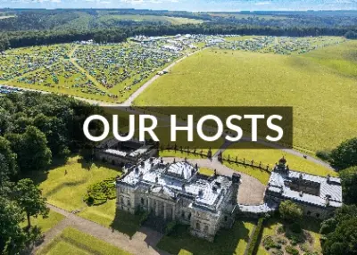 Aerial photo of Duncombe Park House and Farmayrd Party in the background