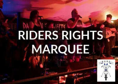 inside riders rights marquee