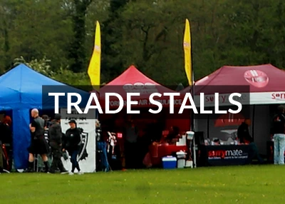 row of trade stalls