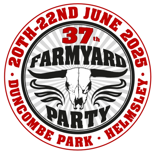 Farmyard party logo with outer dates